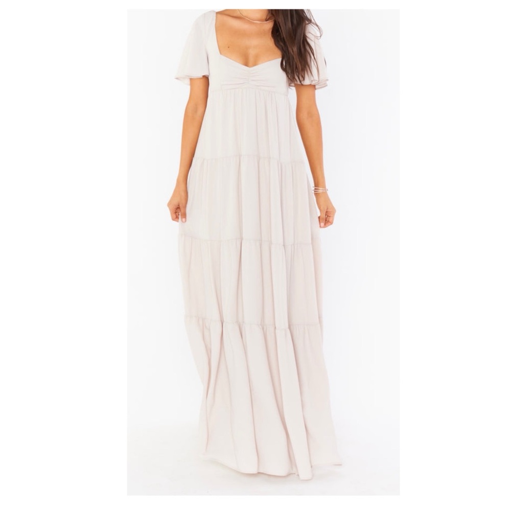 Show Me Your MuMu Cream Maxi Dress